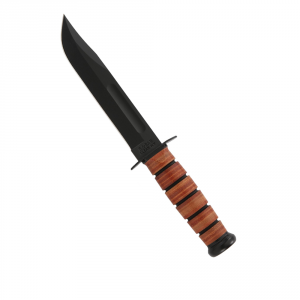 Ka-Bar USMC Straight Edge Utility Knife - Black - Fixed Blade - Kabar Knives